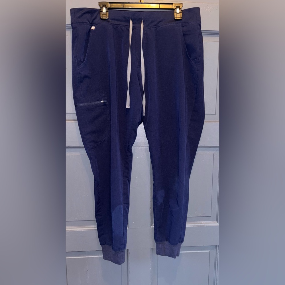 Figs Unisex Technical Collection Deep Blue Jogger Scrubs Pants With Draw String
